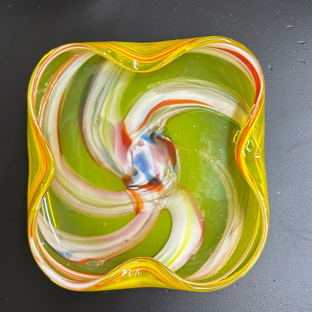 Unmarked, Vintage Lutetian glass, Japan, ashtray